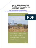Textbook Botswana A Modern Economic History An African Diamond in The Rough Ellen Hillbom Ebook All Chapter PDF