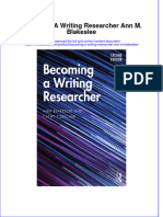 PDF Becoming A Writing Researcher Ann M Blakeslee Ebook Full Chapter