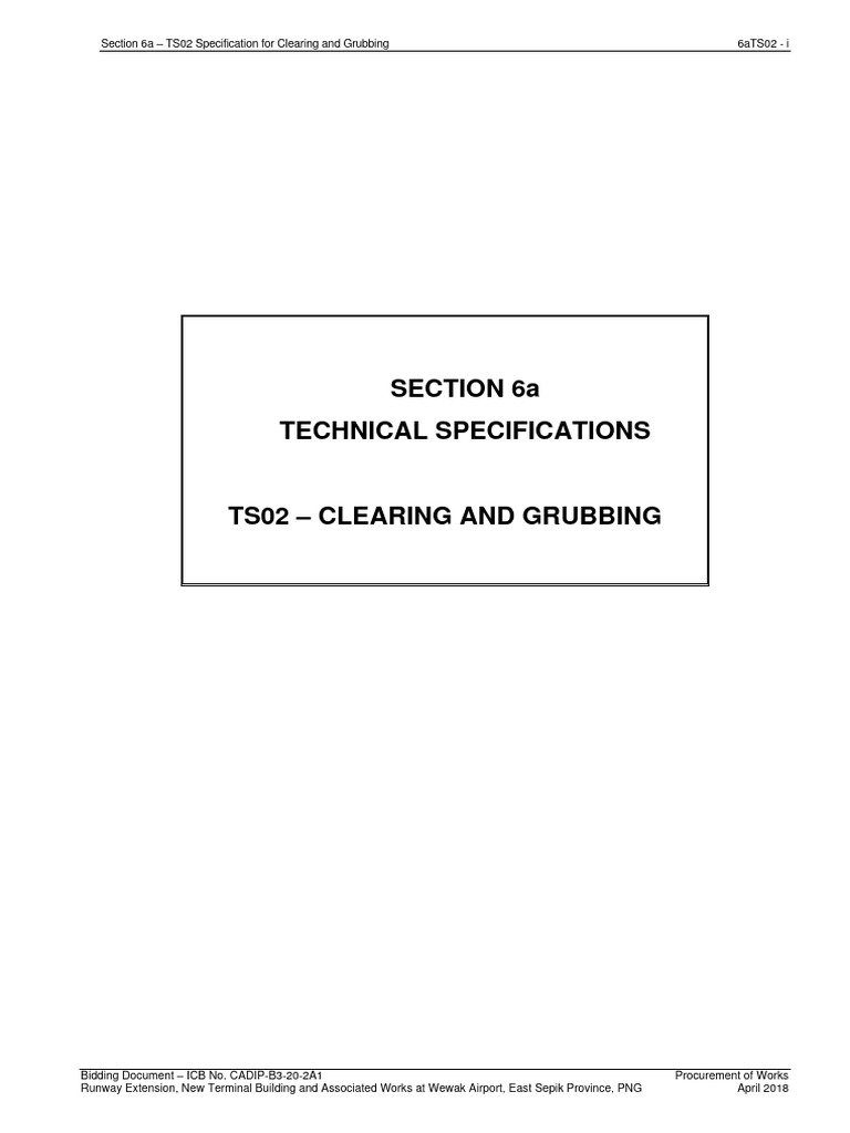 As Clearing & Grubbing | PDF | Fires | Road
