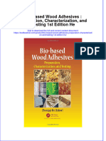Download textbook Bio Based Wood Adhesives Preparation Characterization And Testing 1St Edition He ebook all chapter pdf 