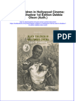 Download textbook Black Children In Hollywood Cinema Cast In Shadow 1St Edition Debbie Olson Auth ebook all chapter pdf 