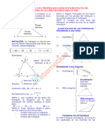 Los Triángulos y Sus Propiedades Ejercicios Resueltos de Geometría Plana Preuniversitaria en PDF