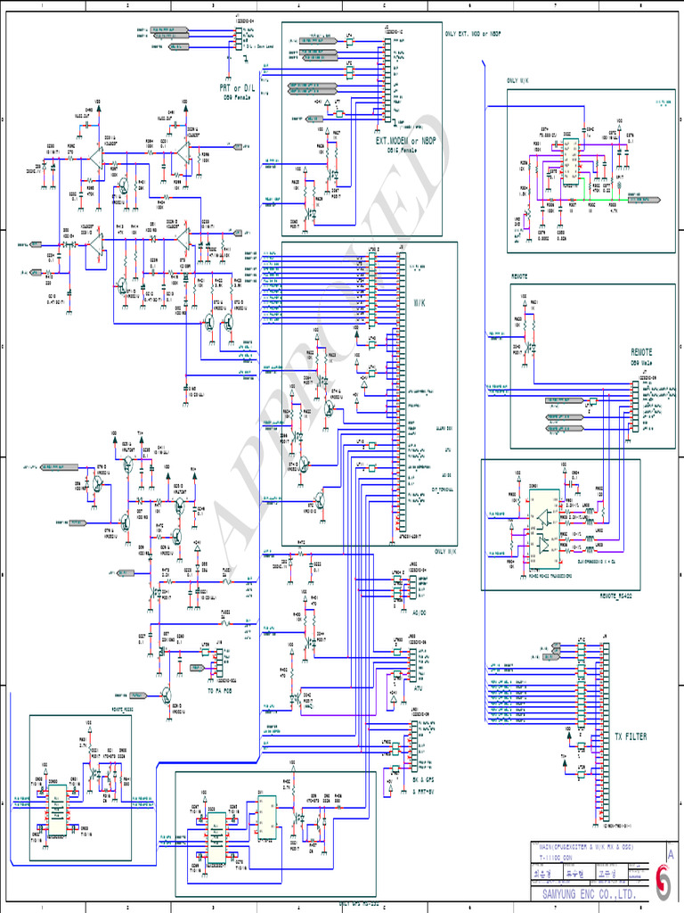 Electrical Schematic for CPU & Exciter | PDF