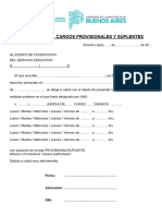 Formulario Modelo Renuncia Provisionales y Suplentes