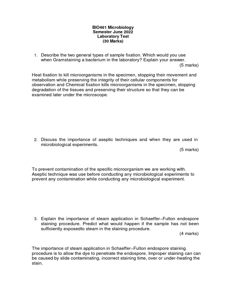 Microbiology Lab Report Overview | PDF | Staining | Colony Forming Unit