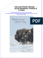 Download textbook Biodiversity And Climate Change Transforming The Biosphere Thomas E Lovejoy ebook all chapter pdf 