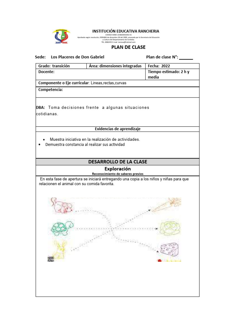 Actividades de Líneas para Preescolar | PDF | Evaluación | Maestros