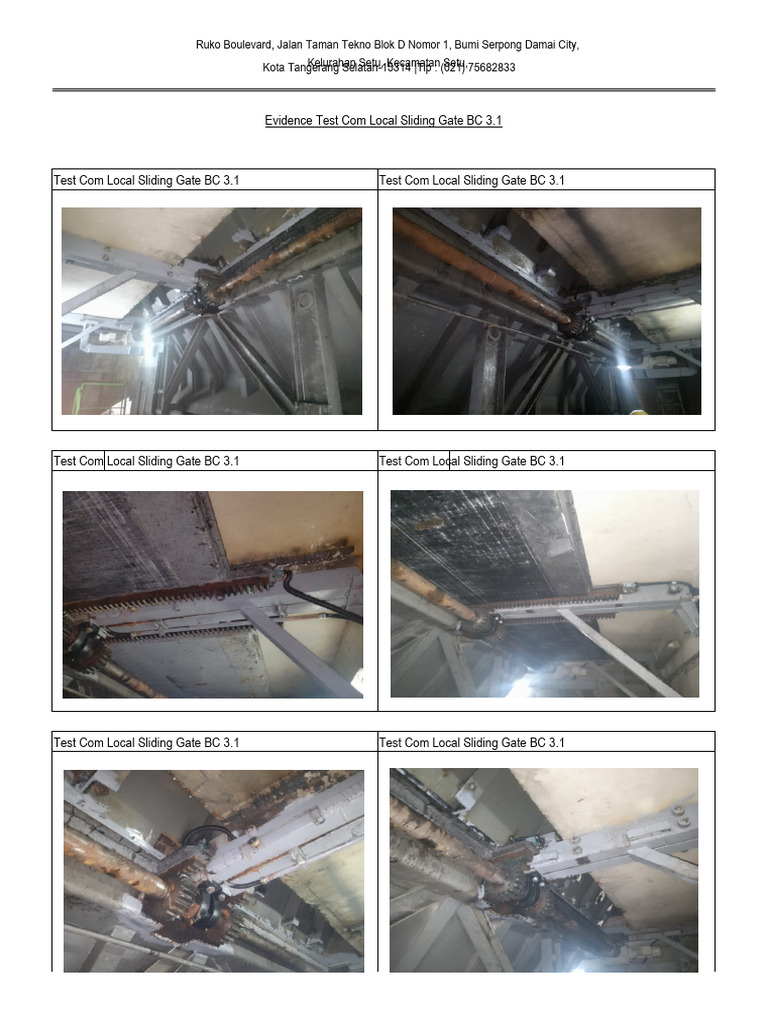 Local Sliding Gate Testing Report | PDF