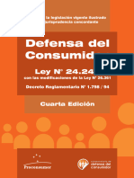 Ley de Defensa Al Consumidor Comentada