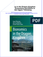 Download textbook Bionomics In The Dragon Kingdom Ecology Economics And Ethics In Bhutan Ugyen Tshewang ebook all chapter pdf 