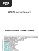 80X87 Instruction Set