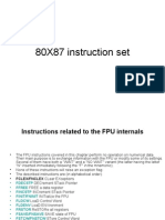 80X87 Instruction Set