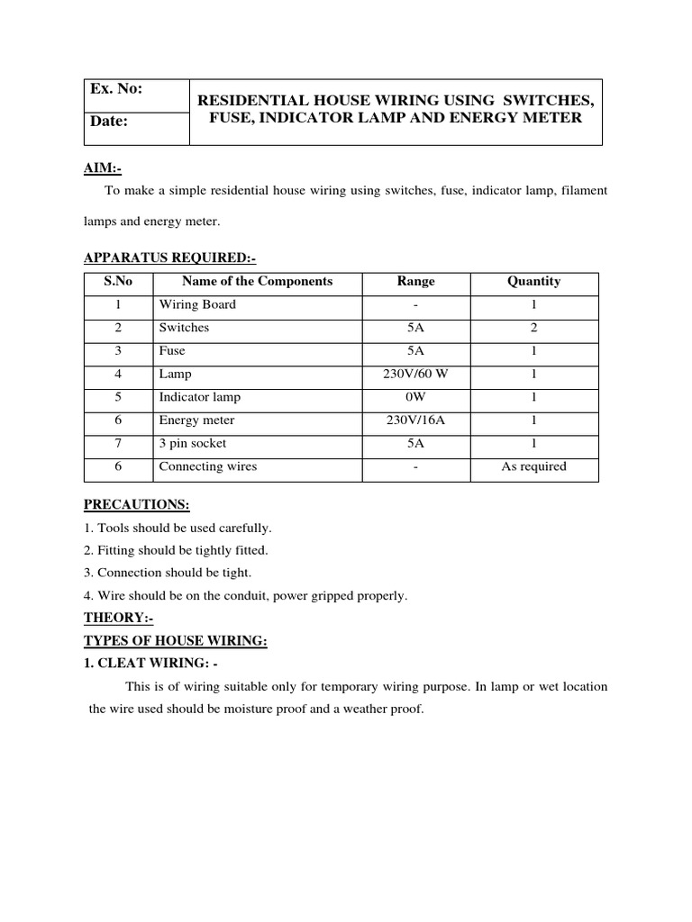 REsidential House Wiring | PDF | Switch | Electrical Wiring