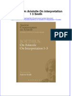 Download pdf Boethius On Aristotle On Interpretation 1 3 Smith ebook full chapter 