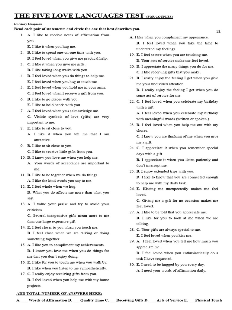 Love Languages PDF