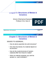 Chapter 3 Structure of Metals and Ceramics by Prof. Hae Jin Choi