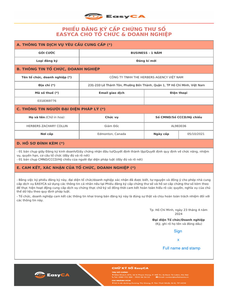 Signature Guideline For Document To Register The Token PDF