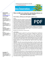 Effect of Different Sowing Time and Planting Distance On Pod Yield and Quality of Okra