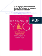 Download textbook Biography Of A Yogi Paramahansa Yogananda And The Origins Of Modern Yoga 1St Edition Foxen ebook all chapter pdf 