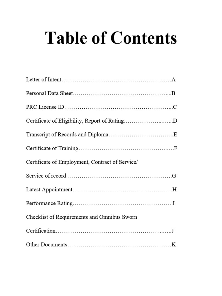 Comprehensive Application Document Checklist | PDF | Finance & Money ...