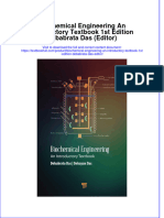 Download pdf Biochemical Engineering An Introductory Textbook 1St Edition Debabrata Das Editor ebook full chapter 