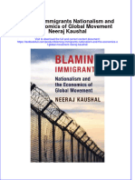 Download textbook Blaming Immigrants Nationalism And The Economics Of Global Movement Neeraj Kaushal ebook all chapter pdf 