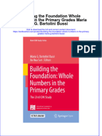 Textbook Building The Foundation Whole Numbers in The Primary Grades Maria G Bartolini Bussi Ebook All Chapter PDF