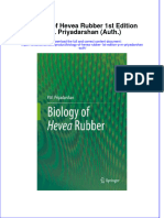 Textbook Biology of Hevea Rubber 1St Edition P M Priyadarshan Auth Ebook All Chapter PDF