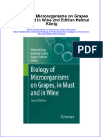 Download textbook Biology Of Microorganisms On Grapes In Must And In Wine 2Nd Edition Helmut Konig ebook all chapter pdf 