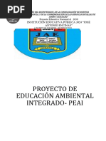 Proyecto Educativo Ambiental Integrado (PEAI) .-2025 | PDF | Plan de ...