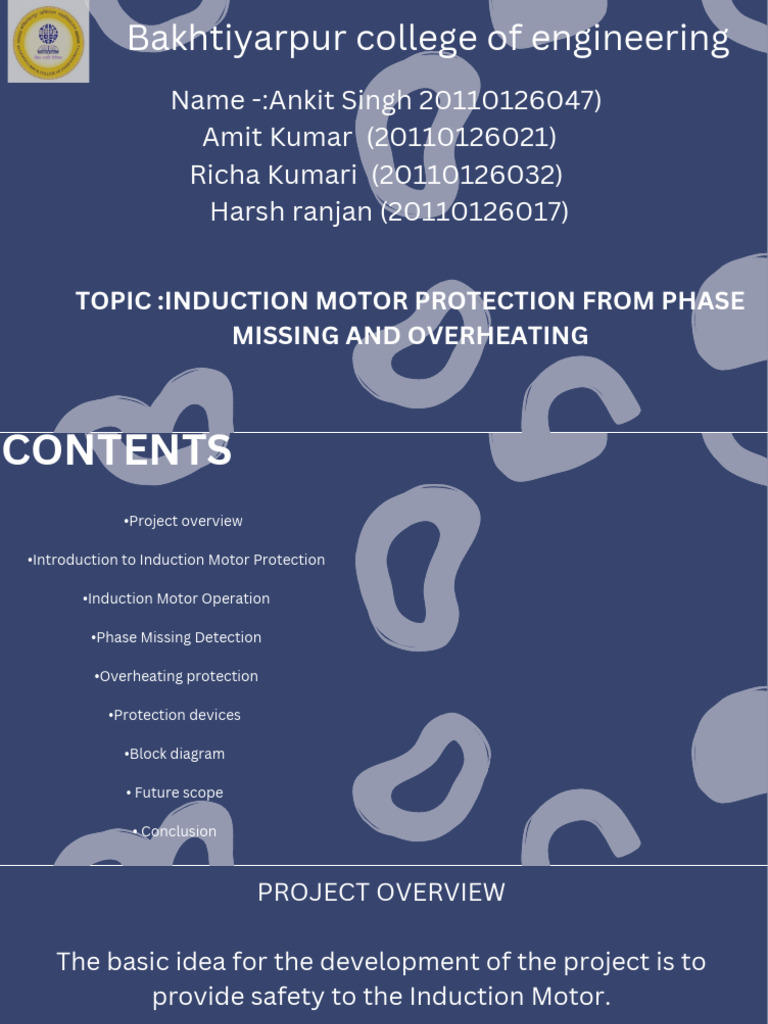 Induction Motor Protection From Phase Missing and Overheating PDF