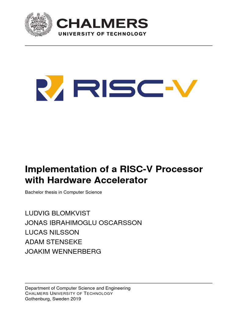 RISC-V Processor with Hardware Accelerator | PDF | Field Programmable ...