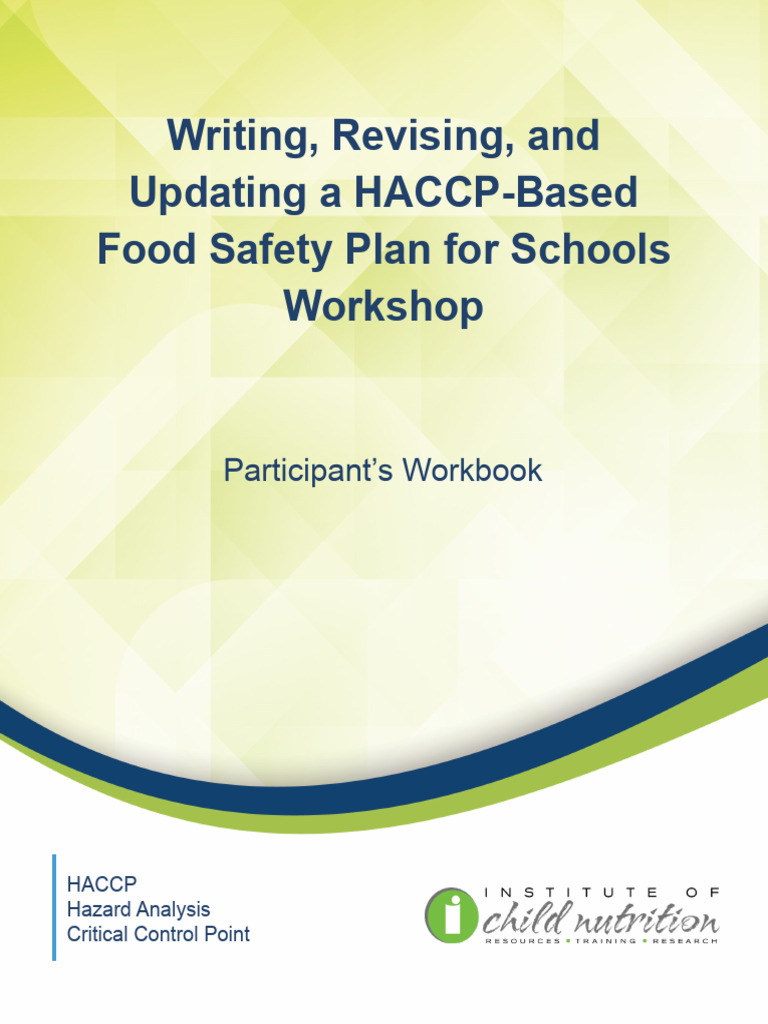 HACCP Workshop Participant Guide | PDF | Food Safety | Hazard Analysis ...