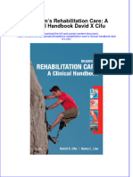 Textbook Braddoms Rehabilitation Care A Clinical Handbook David X Cifu Ebook All Chapter PDF