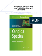 Textbook Candida Species Methods and Protocols 1St Edition Richard Calderone Ebook All Chapter PDF