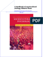 Download textbook Cambridge Handbook Of Sociocultural Psychology Alberto Rosa ebook all chapter pdf 