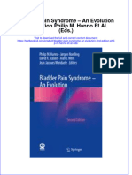 Textbook Bladder Pain Syndrome An Evolution 2Nd Edition Philip M Hanno Et Al Eds Ebook All Chapter PDF