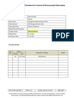 ASPL-IMS-PR01 Procedure For Control of Documented Information