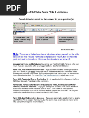 irs fillable forms