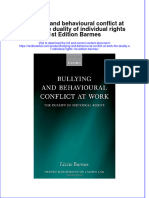Download textbook Bullying And Behavioural Conflict At Work The Duality Of Individual Rights 1St Edition Barmes ebook all chapter pdf 