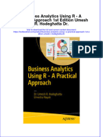 Download textbook Business Analytics Using R A Practical Approach 1St Edition Umesh R Hodeghatta Dr ebook all chapter pdf 