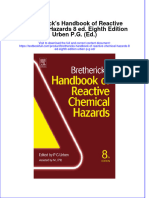 Textbook Brethericks Handbook of Reactive Chemical Hazards 8 Ed Eighth Edition Urben P G Ed Ebook All Chapter PDF