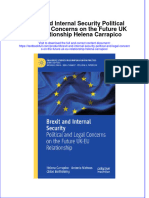 Download textbook Brexit And Internal Security Political And Legal Concerns On The Future Uk Eu Relationship Helena Carrapico ebook all chapter pdf 