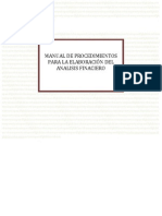 Manual de Procedimientos para La Elaboración Del Analisis Finaciero