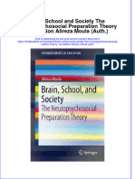 Textbook Brain School and Society The Neuropsychosocial Preparation Theory 1St Edition Alireza Moula Auth Ebook All Chapter PDF