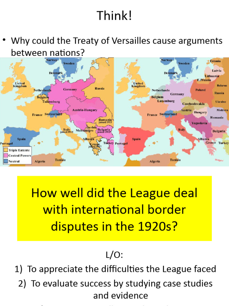 League of Nations Success in the 1920s | PDF | League Of Nations ...