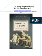 Textbook Brought To Book Print in Ireland 1680 1784 Toby Barnard Ebook All Chapter PDF