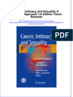 Download textbook Cancer Intimacy And Sexuality A Practical Approach 1St Edition Yacov Reisman ebook all chapter pdf 