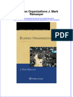 PDF Business Organizations J Mark Ramseyer Ebook Full Chapter