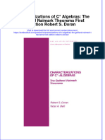 Download textbook Characterizations Of C Algebras The Gelfand Naimark Theorems First Edition Robert S Doran ebook all chapter pdf 
